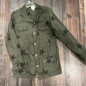 Adorable green utility jacket.
